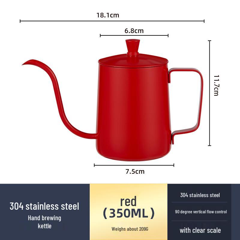TIBRANG Stainless Steel Gooseneck Pour Over Coffee Kettle