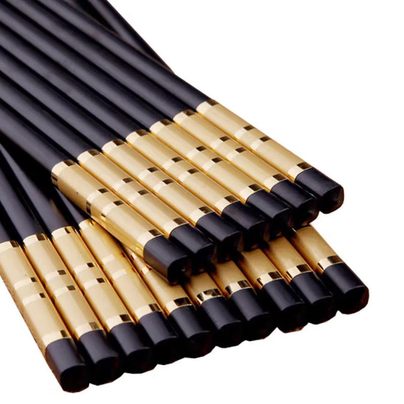 Weisiya Gold Four-Ring Alloy Chopsticks