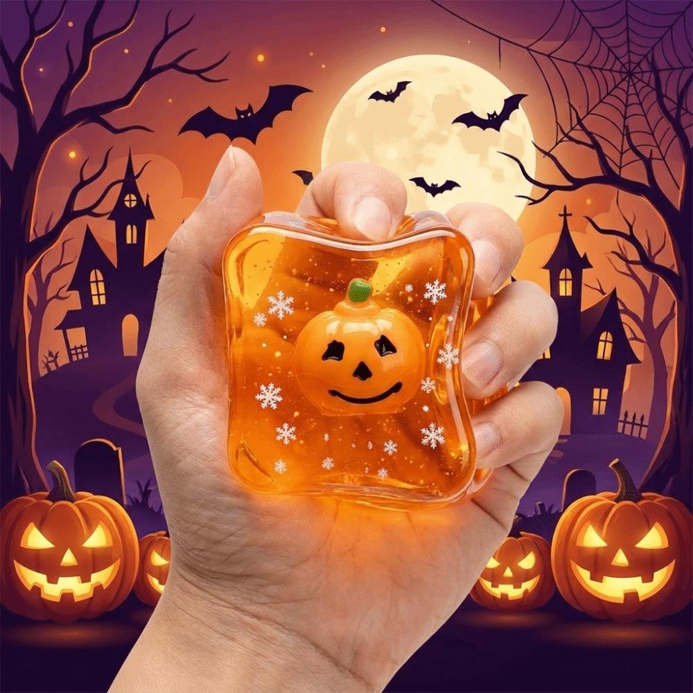 Cartoon Halloween Squeeze Toy Ghost Pumpkin Slow Rebound Toy Halloween Pinch Music Halloween Prank