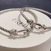 Full Drill with Horse Hoof Large 8-character Couple Bracelet