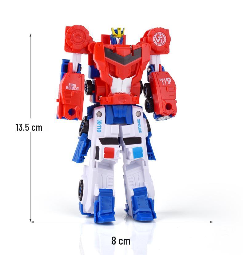 Children s Two-in-One Magnetic Transforming Robot Toy