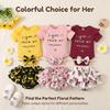 Nuovo Outfit Estivo Stile Fatina Abbigliamento per Bambini Tuta con Pantaloncini Set Abbigliamento Estivo Floreale Dolce Piccola Principessa
