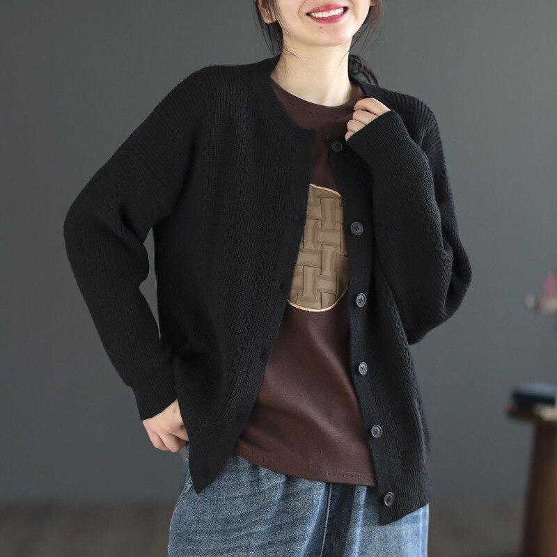 2023 Cardigan tricotat Femei Pulover Casual Toamna Iarna Maneca lunga Pulover Lejer Top Moda Tricoturi Elegante Pulovere Simple 29232