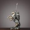 Nordic Luxury Knight and Horse Ornament: Elegant Chinese Style Decor for Living Room or Office