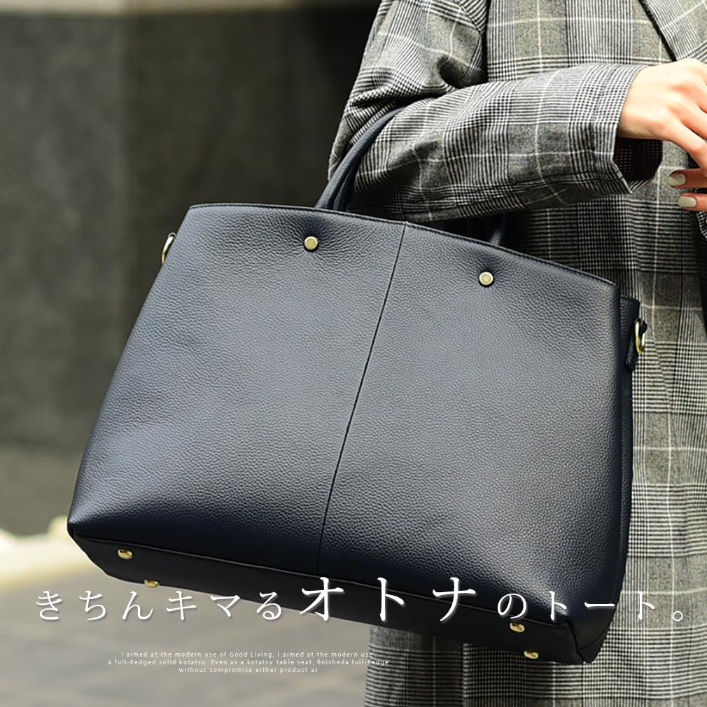 VITAFELICE Echte Rindsleder 2-Wege 3-Fächer-Tragetasche für Damen, vin3b-18r025n (Aschgrau)