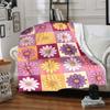 1pc Floral Pattern Lightweight Flannel Blanket, Comfortable and Warm Blanket, for Office and Camping Sofa Bed, Livingroom175