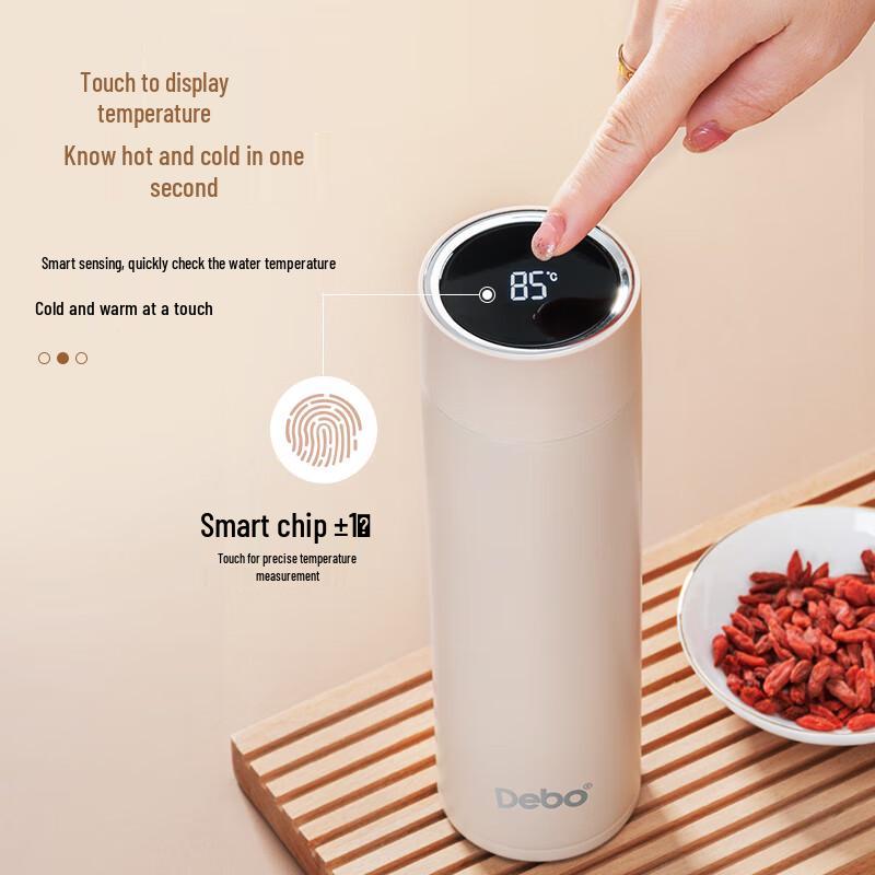 Debo Double-Layer Temperature Display Tea Cup