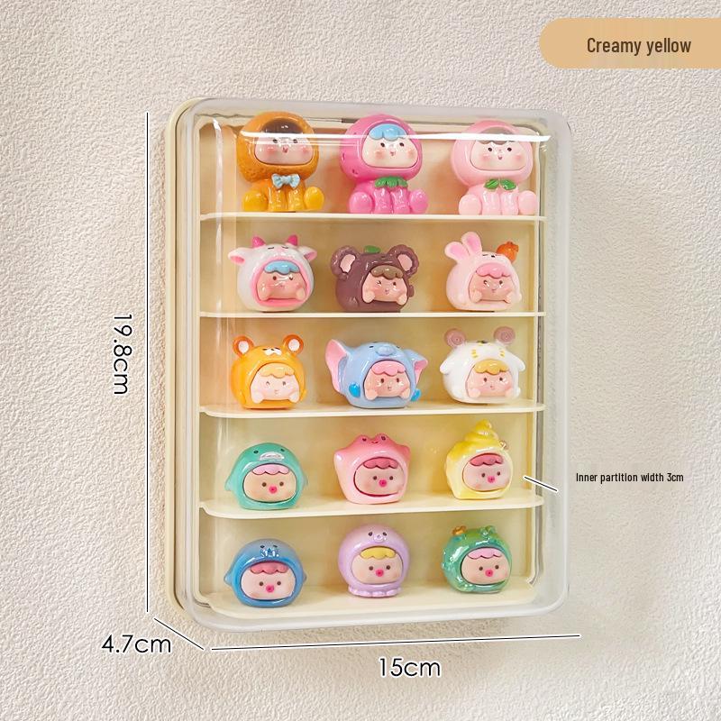 Настенная пылезащитная витрина для фигурок и украшений