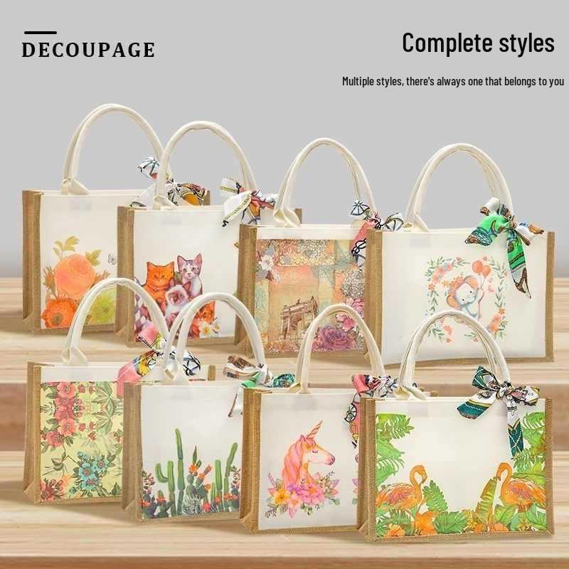 Spring Festival Kids' DIY Decoupage Linen Tote Kit