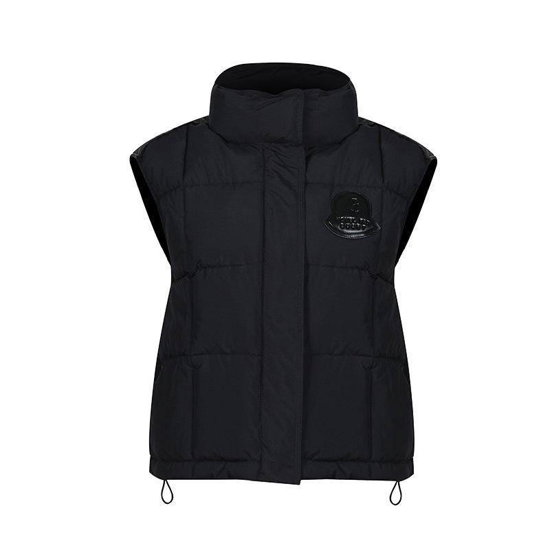 cotton-padded vest women's autumn and winter new loose thickened leather small vest short fashion coat