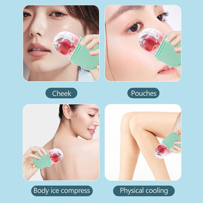 Silicone Ice Facial Roller Face Lifting Contouring Tools Ice Cube Cooling Facial Edema Eye Body Massager Beauty Skin Care Tools