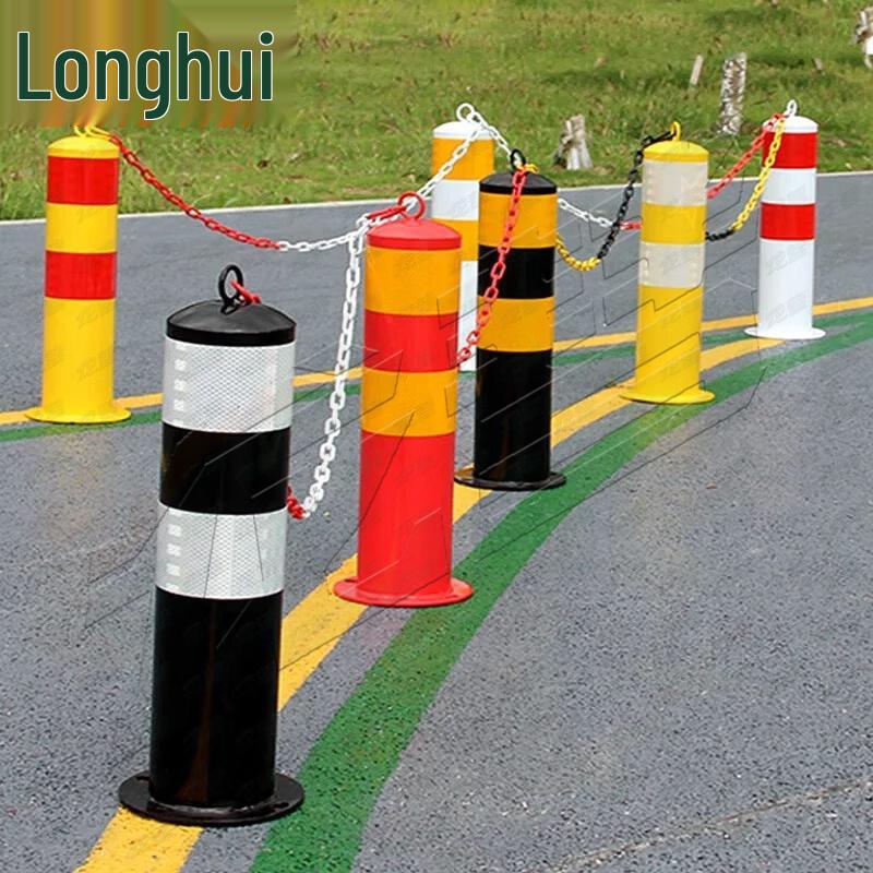 Longhui Reflective Traffic Safety Bollard and Chain