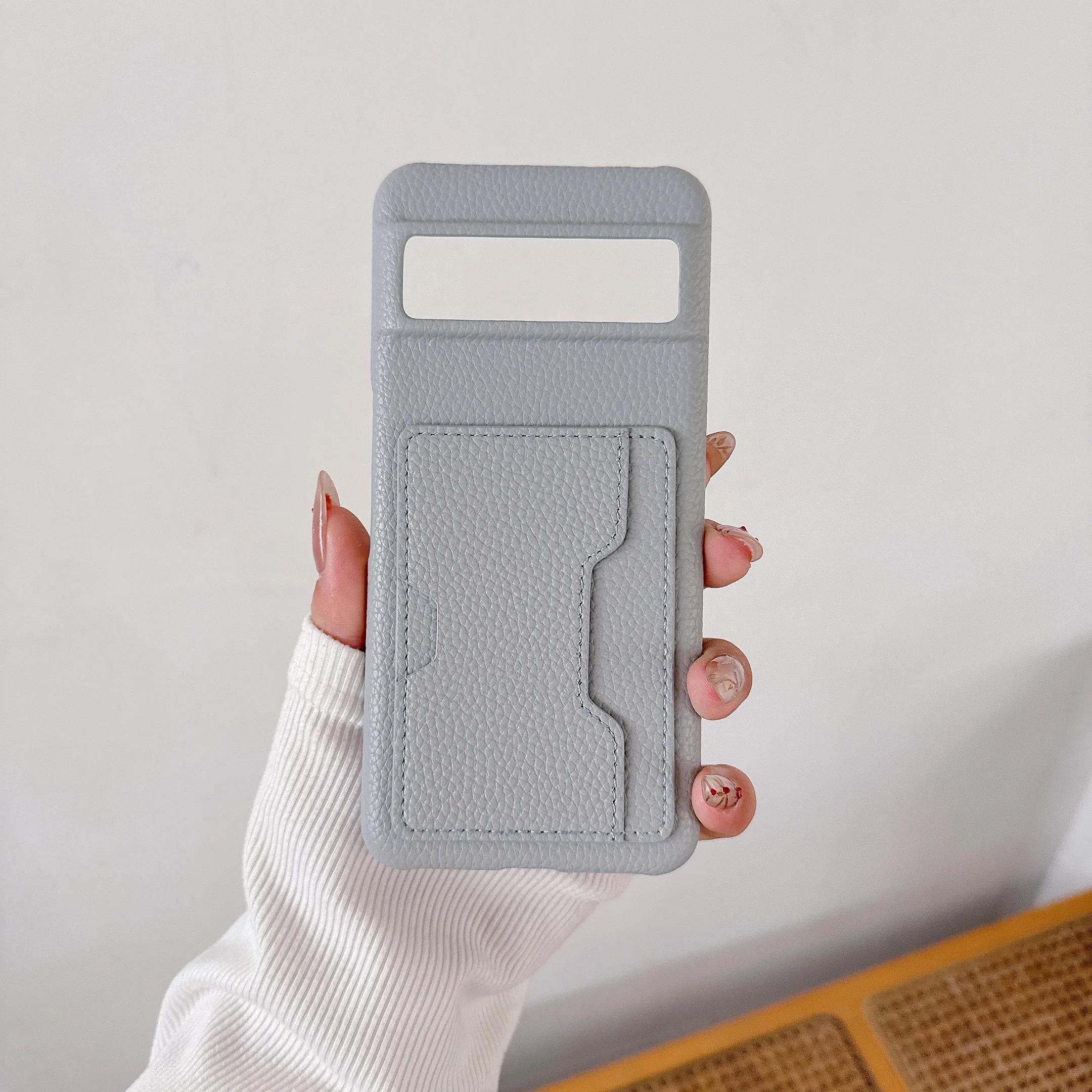 

Wallet with Card Holder Phone Case for Google Piexl 8 7 6 Pro 8A 7A 6A PU Leather Protective Shockproof Back Cover Google Pixel 8 синій