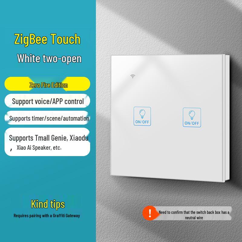 Zhengshang C3 Graffiti ZigBee Smart Switch: Wireless Voice Panel, Tuya-Enabled, EU Standard, Alexa & Google Compatible.