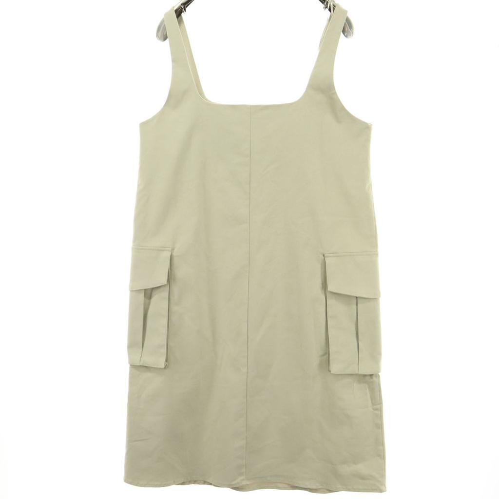 unused ZARA No sleeve Jumper skirt L beige Women Used