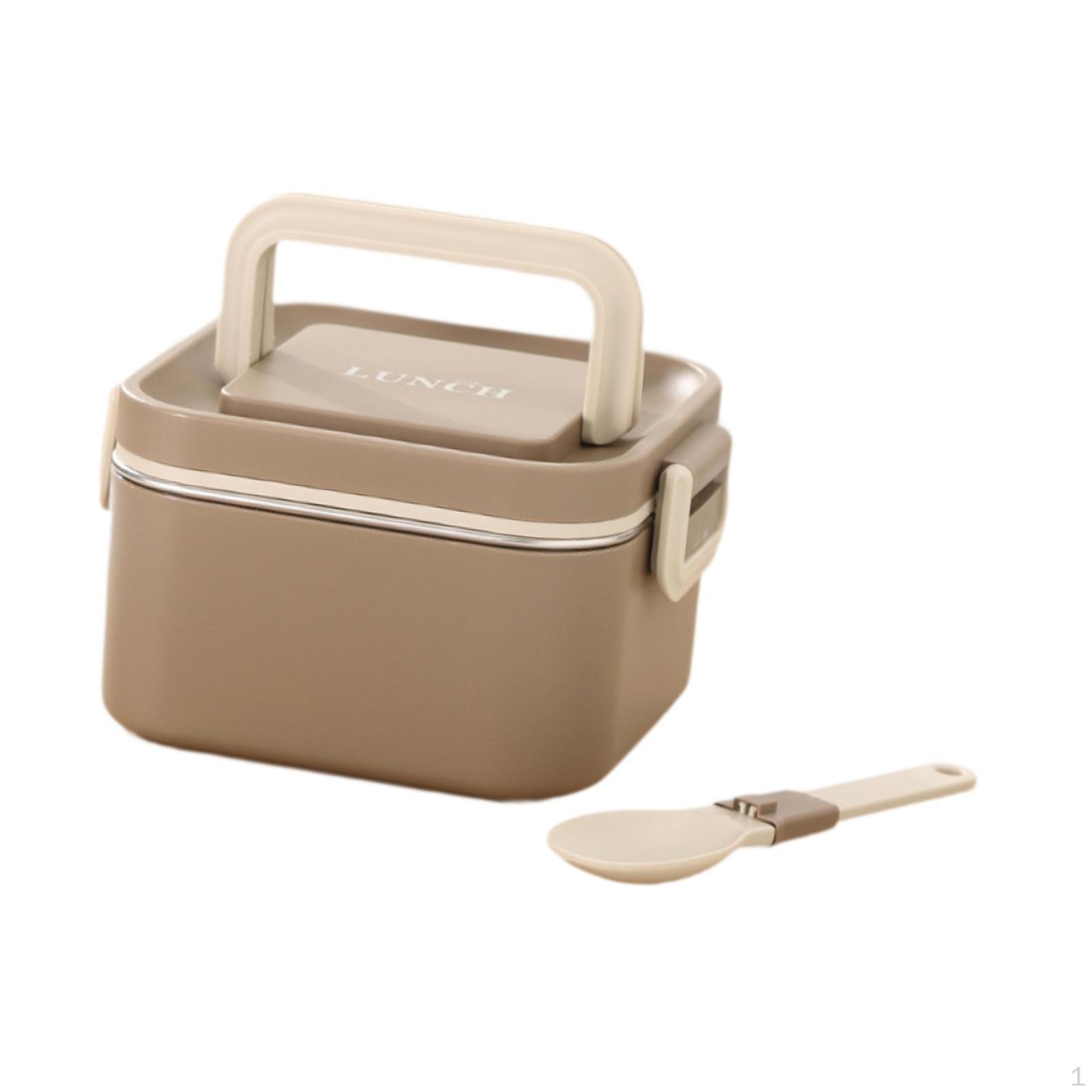 

Ланч-бокс для взрослых Bento, легкие многоразовые герметичные контейнеры для приготовления еды в микроволновой печи, портативные для Single Khaki