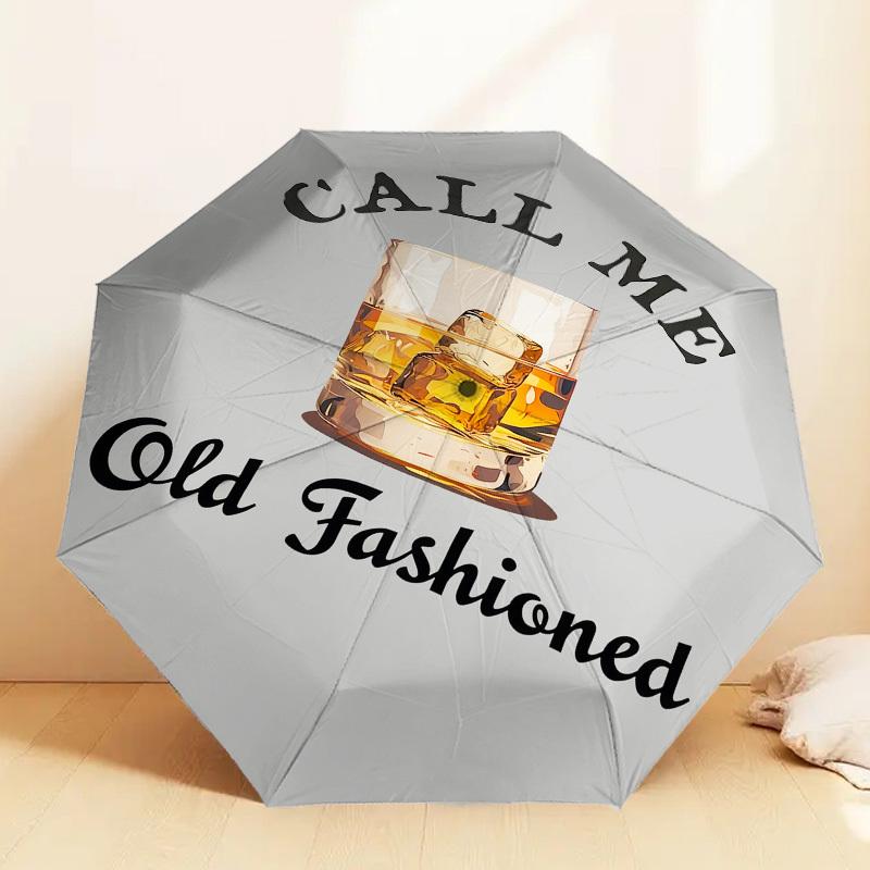 

1pc Old Fashioned Pattern Umbrella Design Automatic Opening and Closing Umbrella, High-quality Travel Umbrella, c1128043