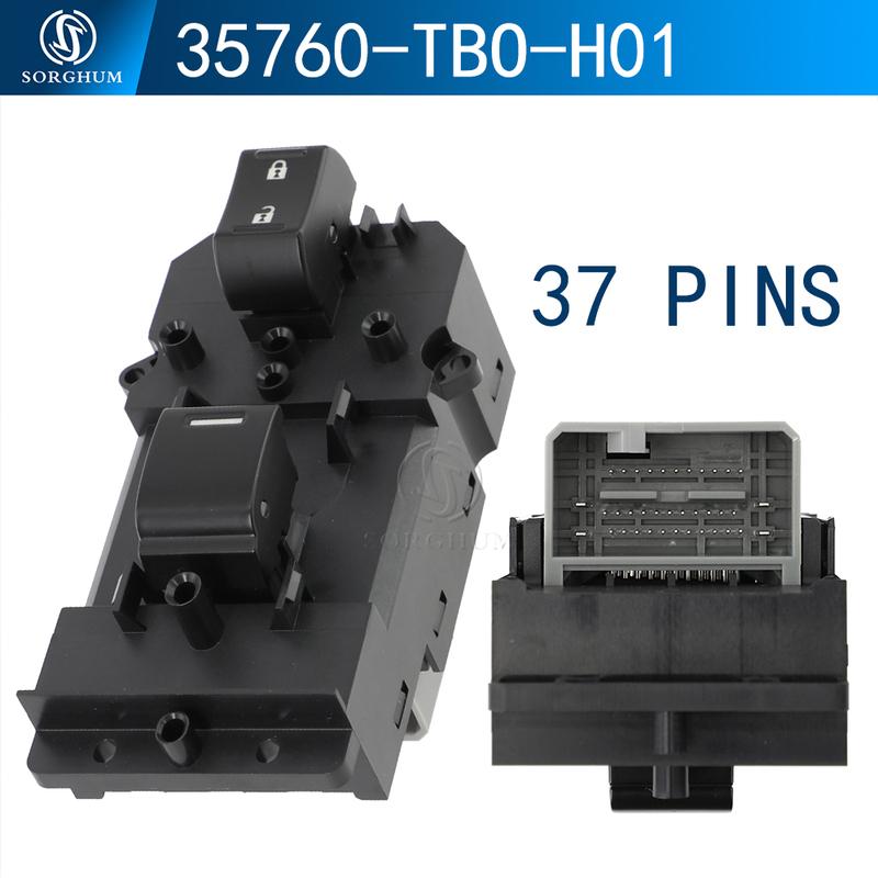 SORGHUM 35750-TB0-H01 35760-TBO-H01 35770-TAO-A11 Front Left Rear Window Switch Button For Honda Accord 2008 2011 CR 2014 2018
