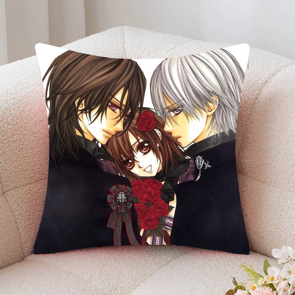 Anime Vampire Knight Pillow Case Fashion Square Pillowcase Bedroom Sofa Room Ins Decoration Leisure