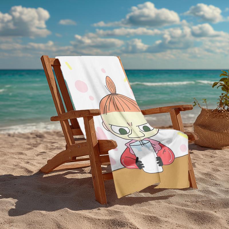 Ultra-Soft Beach Towel with Little My Theme,Ideal for Pool - Camping, Diving - Perfect Travel Essential, Vibrant Beach Towel.