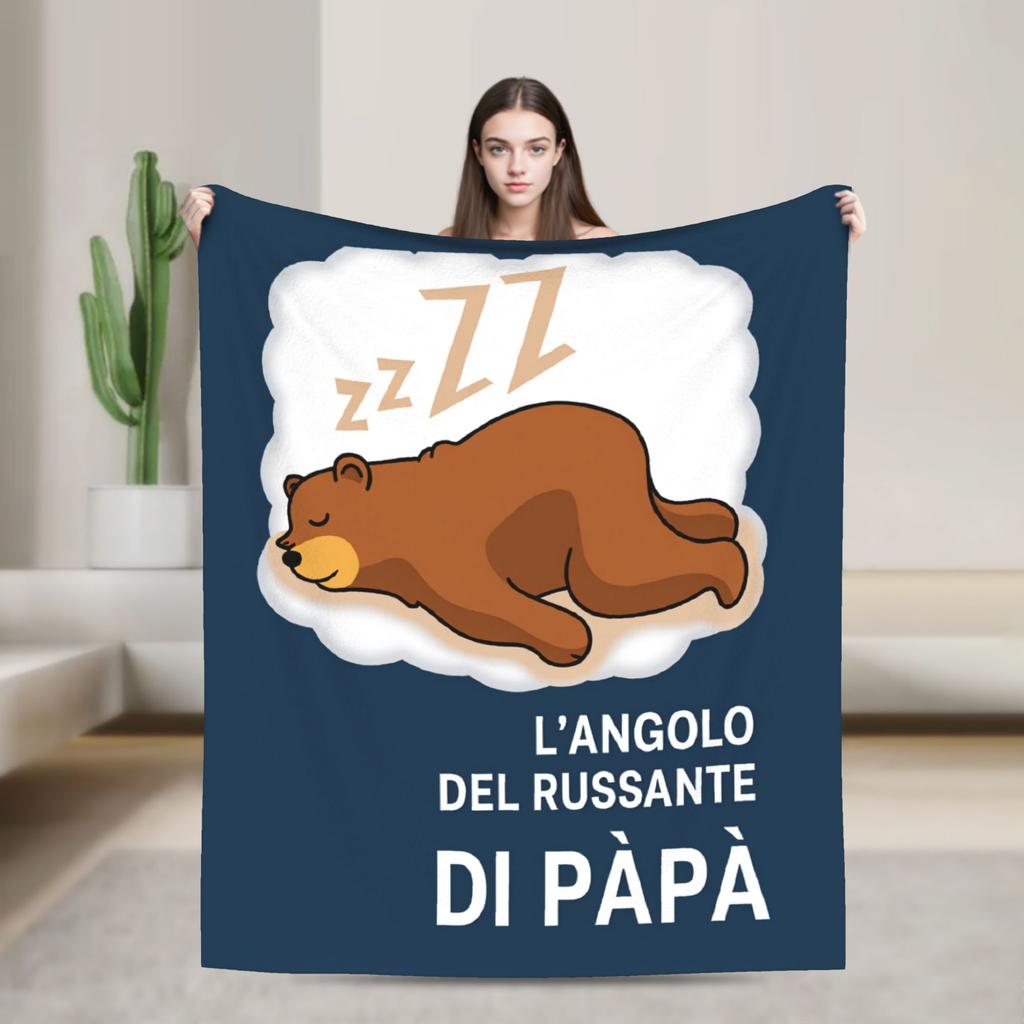 Soft Warm Blanket Travel Office Grandpa Tv Sleeping Throw Blanket Flannel Bedspread For Couch Bed Fluffy Sofa Bed Cover