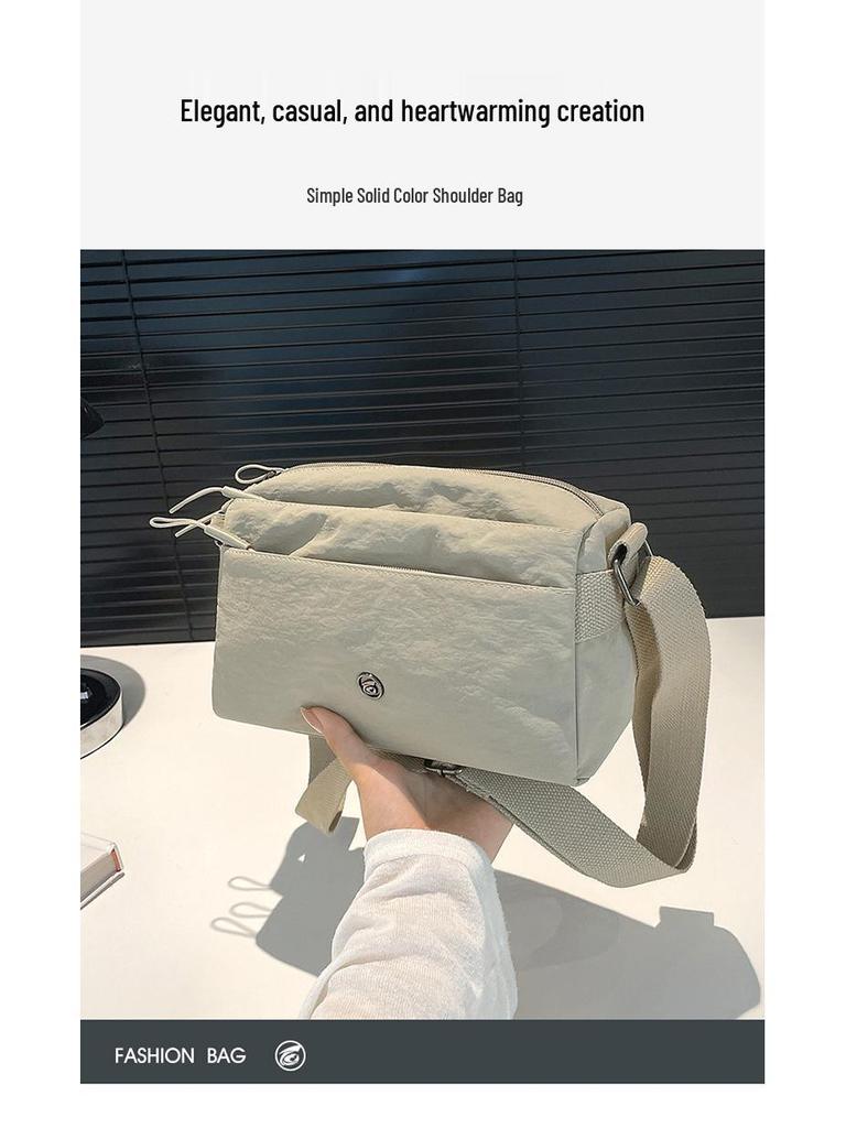 2025 Nylon Oxford Women's Crossbody Bag - Casual Single Shoulder Bag for Middle-Aged Moms