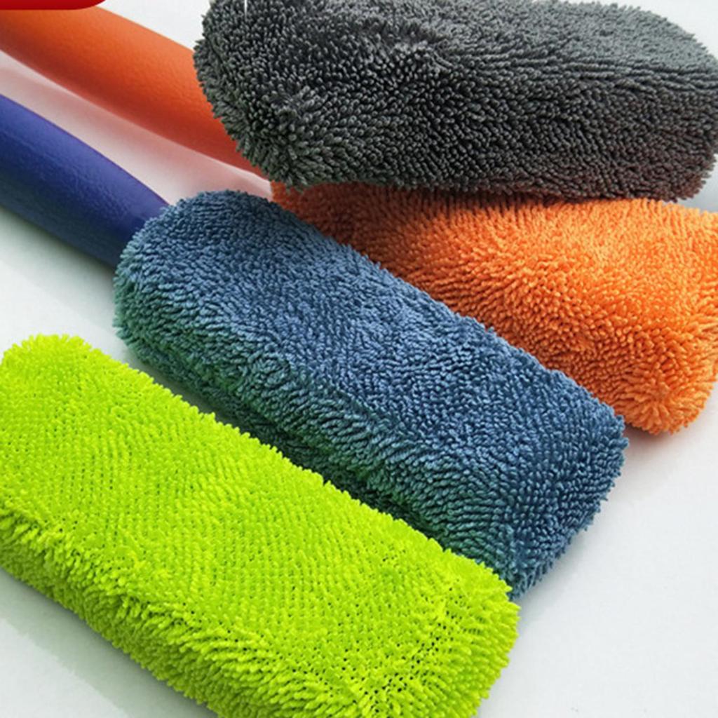 Car Wash Super Brush Microfiber Wheels Brush Non-Slip Handle Easy To Cleaning Rims Spokes Wheel Barrel Car Accessories