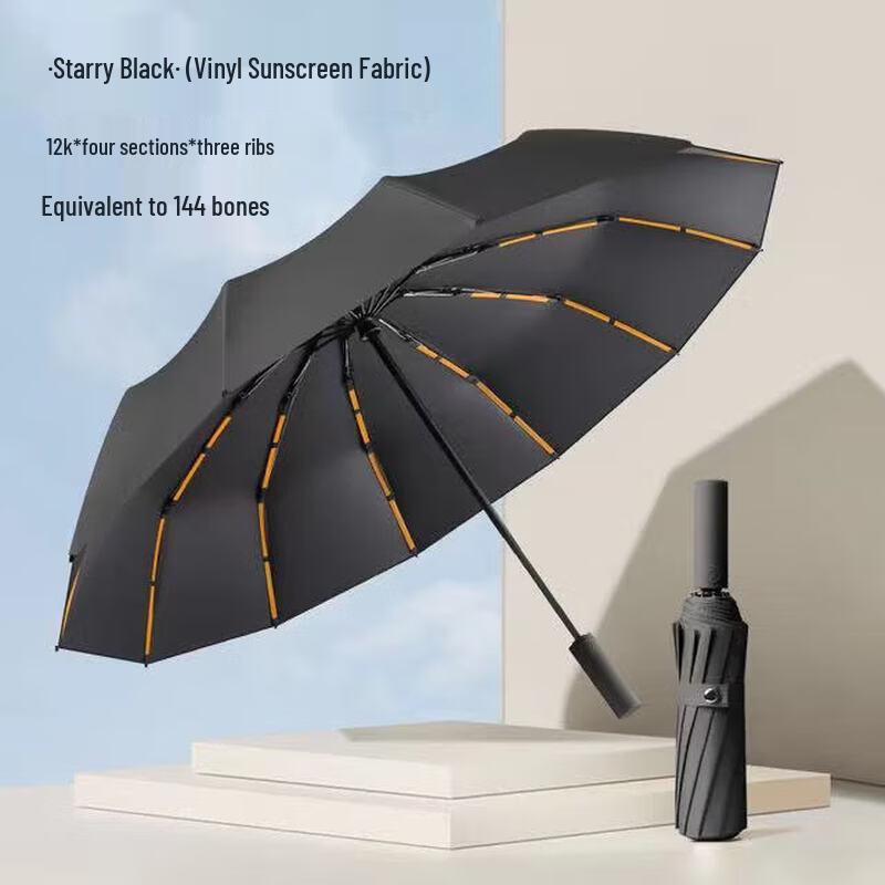 WH Large Automatic Folding Umbrella