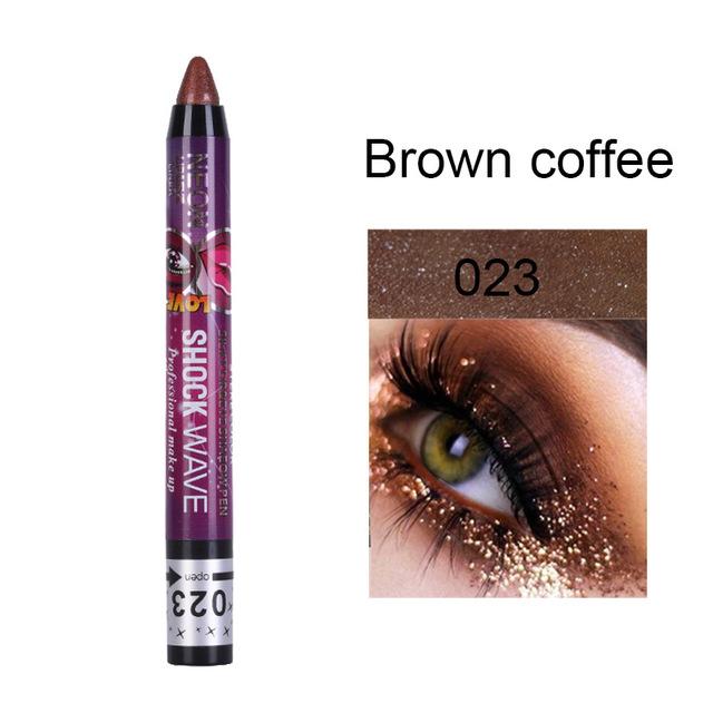 36 Colors Long -Lasting Eyeshadow Pencil Waterproof Pigment Blue Brown Black Eyeliner Pen Women Fashion Color Eye Makeup Cosmetic