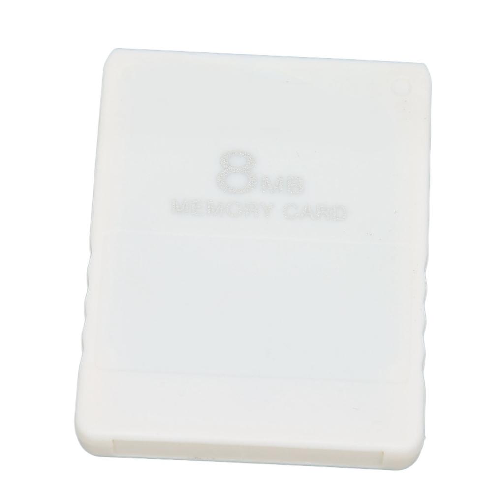 8MB Memory Card Plug and Play FMCB1.966 External High Speed Game Memory Card for PS2White