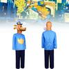 Çocuklar İçin Şık Köpek Adam Cadılar Bayramı Cosplay Kostümü Unisex Polyester Kumaş