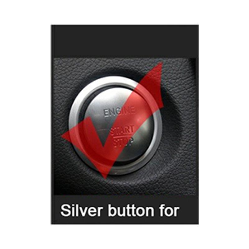 Carbon Fiber Car One-Click Start Stop Switch Ignition Buttons Cover For Mercedes Benz C Class W205 GLC X253 2015-