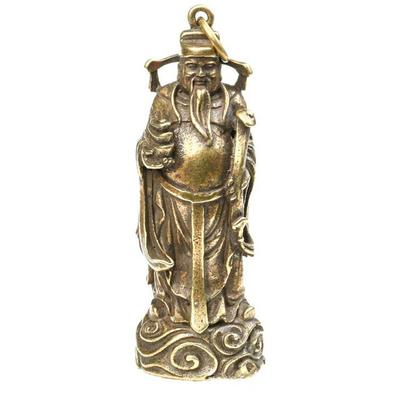 1Pc Copper Statue Ornaments Home Decoration Accesories Chinese God of Wealth Feng Shui Figurines Home Decor Ornaments.
