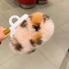 Autumn and Winter Clip Furry Hairpin Korean Super Fairy Plush Hair Accessories Rex Rabbit Fur Super Cute Fur BB Side Clip