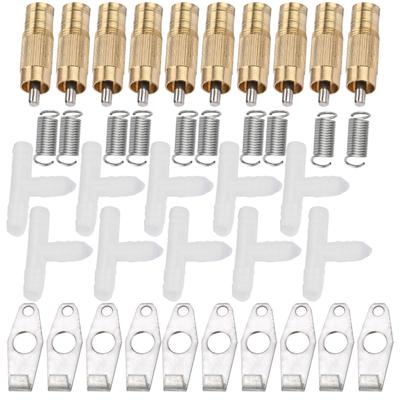 10 pezzi/ Set Abbeveratoio Automatico a Nipplo in Acciaio Inossidabile per Coniglio Ratto Furetto(Il giro)