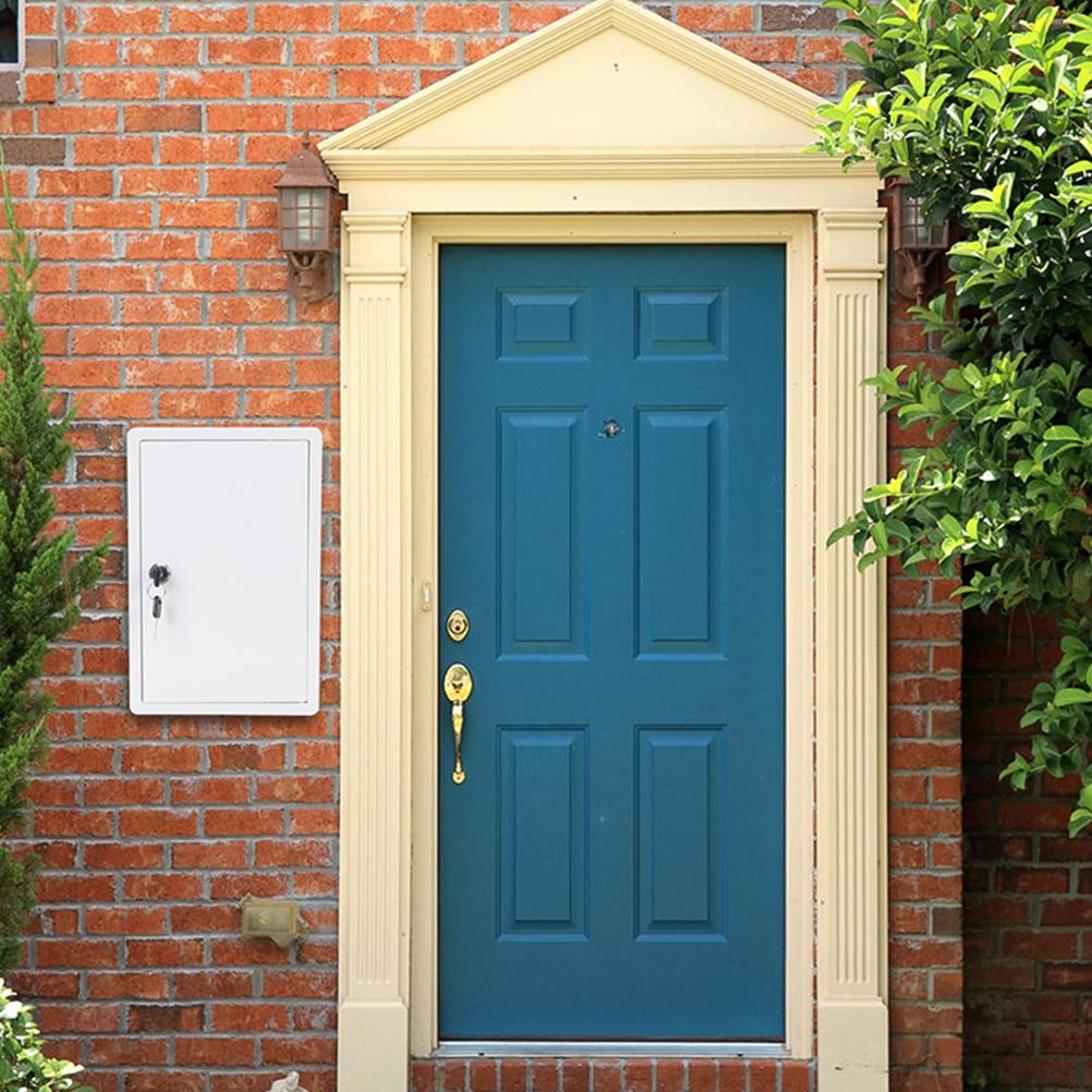 Wall Mounted Outdoor Iron Sheet Milk Delivery Box for Front Door Universal Household Mailbox Decorative Milk Bottle Box for Home