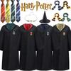 Potter Harry Costume Hogwarts Adult Child Robe Cape Vest Halloween Party Cosplay