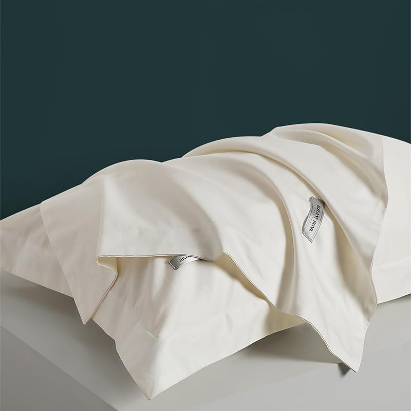 Luxury 100-Count Long-Staple Cotton Sateen Pillowcases - Set of Two (48x74 cm) 48X74 cm