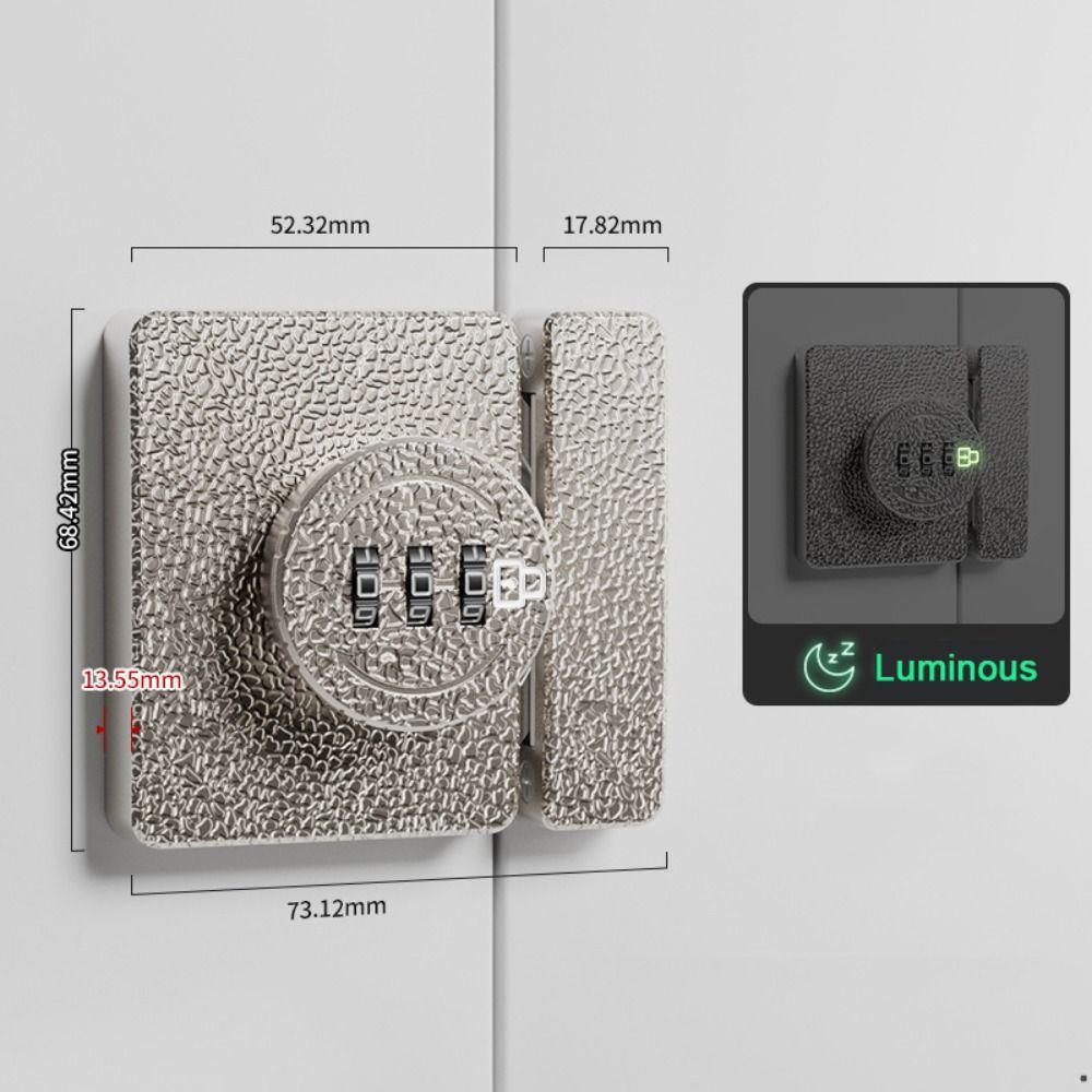 

Замки с паролем для шкафа из цинкового сплава, кодовый замок для домашней безопасности, новый кодовый замок для ящика серебряный