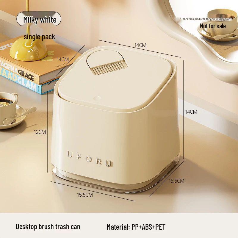 Stylish Bathroom & Kitchen Trash Can with Lid for Home Use