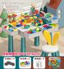Building Block Table Compatible Building Block Toys Children'S Multi-Functional Large Particle Learning Table