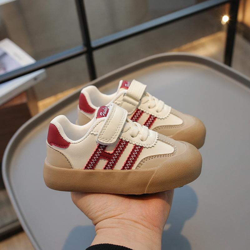 Children's Fashion Anti-kick Classic Low-top Board Shoes 2025 Spring New Korean Version of Boys and Girls Color Matching Casual Small Single Shoes