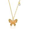 Butterfly Necklace for Women's New Palace Style Niche Design Temperament Light Luxury Pearl Collarbone Chain