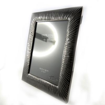 [L3272] - Gray 'Design' Photo Frame (13x18 Cm)
