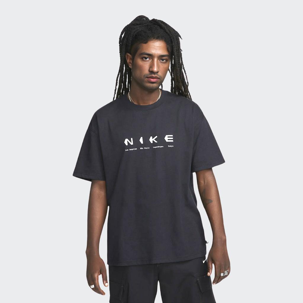 Nike Sb Letter Logo Crew Neck Short Sleeve T-Shirt Men Tops Black DX9465-010