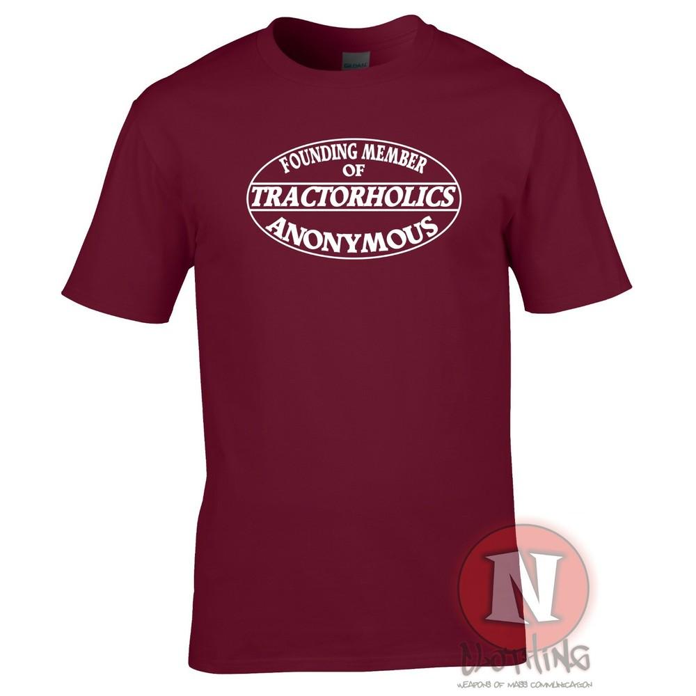 Tractorholics Anonymous TShirt Tractor Drivers Farmers Agriculture Farming S