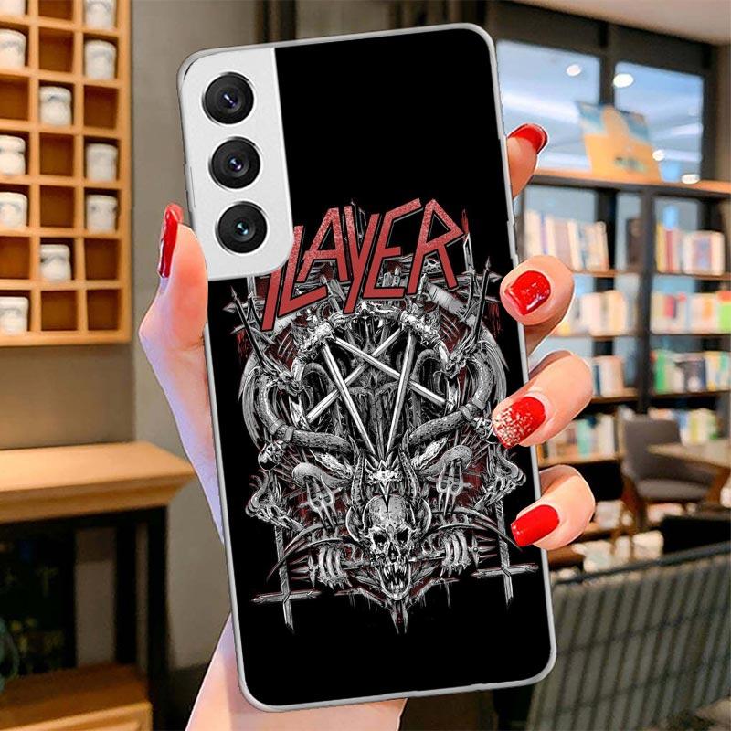 Slayer Heavy Metal Rock Band Cover Phone Case For Samsung Galaxy S26 S25 Edge S24 Ultra S23 S22 Plus S21 S20 FE Soft Fundas Shel