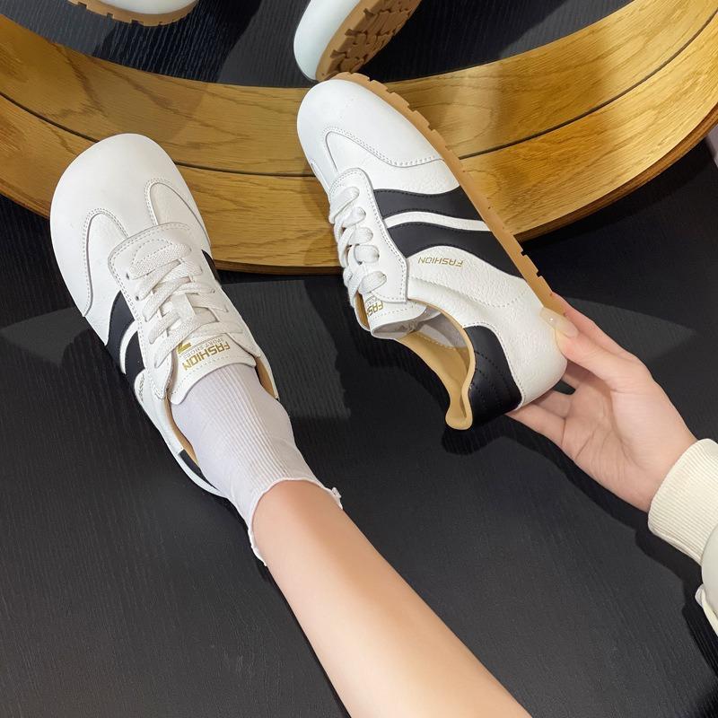 

Little white shoes women s spring and summer new round head versatile retro height-increasing women s casual shoes 40