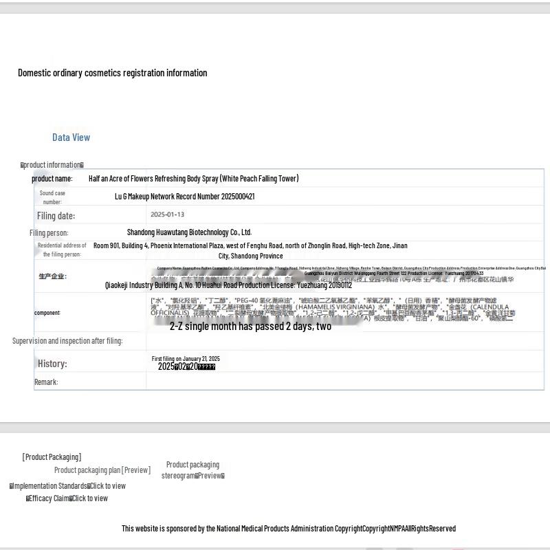 Half-acre Flower Field White Peach Cherry Blossom Antiperspirant Body Dew