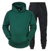Autumn and winter men's hooded pullover sweater set casual sports hoodie sweater trousers two-piece set